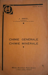 Chimie générale. Chimie minérale.