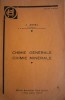 Chimie générale. Chimie minérale.. AMIEL J. 