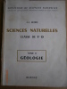 Sciences Naturelles. tome II : Géologie. Classe de 1ere D.. BORIE J.-L. 