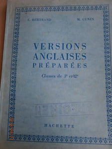 Versions anglaises préparées. Classe de 3e et 2nde.