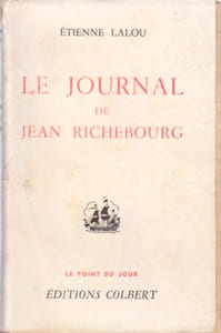 Le journal de Jean Richebourg.