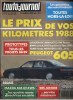 L'auto-journal 1988 N° 1.. L'AUTO-JOURNAL 1988 