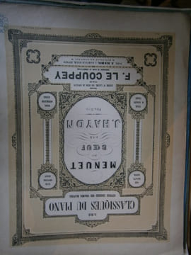 Menuet du boeuf. Revues et doigtées et classées par ordre de difficulté par F. Le Couppey.. HAYDN. J.