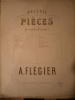 1. Habanera. Dans "Recueil de pièces pour le piano". Dédié à son ami S. Reynaud.. FLEGIER A. 