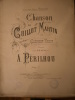 Chanson de Guillot Martin, de Clément Marot. Transcrite pour le piano. Dédié à mon fils Louis Périlhou.. PERILHOU A. 