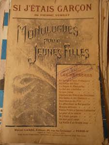 Si j'étais garçon. Dans "Monologues pour jeunes filles".