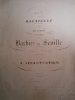 63 e bagatelle. Sur les motifs du "Barbier de Séville", de Rossini.. LECARPENTIER A. 