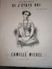 Grande polka. Sur "Si j'étais roi". Opéra d'Ad. Adam. Pour piano.. MICHEL Camille 