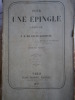 Pour une épingle. Légende.. SAINT-GERMAIN J. T. de 