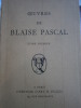 Oeuvres de Blaise Pascal. tome premier seul.. PASCAL Blaise 
