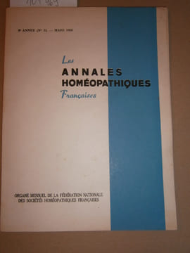 Les annales homéopathiques françaises. 8 e année.. ANNALES HOMEOPATHIQUES FRANCAISES