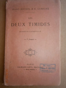 Les deux timides. Comédie vaudeville.