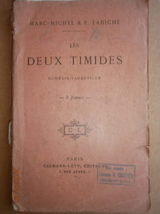 Les deux timides. Comédie vaudeville.