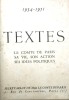 Textes. Le Comte de Paris, sa vie, son action, ses idées politiques. 1934-1948.. COMTE DE PARIS Henri 