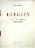 Elégies. (Poèmes).. BENOIT Jean 