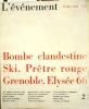L'Evénement. N° 2. Bombe clandestine. Ski. Prêtre rouge. Grenoble. Elysée 66. Dirigé par Emmanuel d'Astier.. L'EVENEMENT 