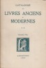 Catalogue de livres anciens et modernes de la librairie Lardanchet. N° 10.. LARDANCHET H. 