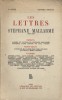 Numéro spécial Stéphane Mallarmé (1842-1898).. LES LETTRES Numéro spécial Hors-texte - Mallarmé par Pablo Picasso.