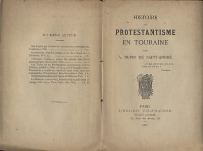 Histoire du protestantisme en Touraine.