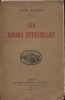 Les jours effeuillés. Envoi de l'auteur.. MARGOT Henri 