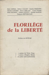 Florilège de la liberté. Envoi d'André Pagès.
