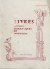Catalogue de livres anciens, romantiques et modernes.. LIBRAIRIE GERARD OBERLE 