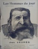 Les Hommes du jour N° 3 : Jean Jaurès. Dessin en couverture par Delannoy. Texte de Flax (Victor Méric).. LES HOMMES DU JOUR 
