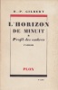 Profil des ombres. (L'horizon de minuit).. GILBERT O.-P. 