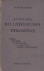 Anthologie des littératures étrangères. Troisième édition.. DES GRANGES Ch.-M. 