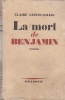 La mort de Benjamin. Roman.. SAINTE-SOLINE Claire 