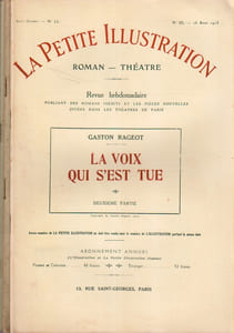 La petite illustration - Roman : La voix qui s'est tue. (Fascicules 2 - 3 -4)