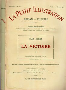 La petite illustration - Roman : La victoire. (Fascicules 1 et 3).