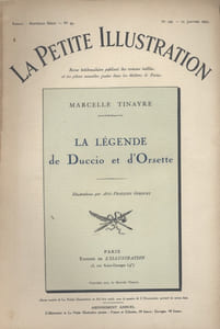 La petite illustration - Roman : La légende de Duccio et d'Orsette.