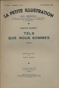 La petite illustration - Roman : Tels que nous sommes. Roman en 2 fascicules.