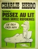 Charlie Hebdo N° 123. Couverture de Wolinski: Pissez au lit, vous serez réformés.. CHARLIE HEBDO 