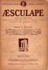 Aesculape 1923 : Numéro 1. L'hippocratisme montpelliérain - Le sein de Marie-Antoinette, la greffe humaine dans l'art - Démocédès de Crotone, médecin ...