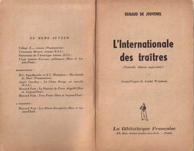 L'internationale des traîtres.