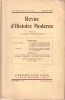 Revue d'histoire moderne 1936 N° 23.. REVUE D'HISTOIRE MODERNE 1936 