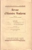 Revue d'histoire moderne 1937 N° 26.. REVUE D'HISTOIRE MODERNE 1937 