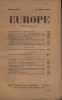 Europe N° 163 : Textes de Romain Rolland - Jean-Richard Bloch - Louis Guilloux - Vladimir Malacki - Maurice Martin du Gard - Robert Vivier - Robert ...