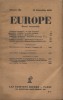 Europe N° 165 : Textes de Jean-Richard Bloch - Charles Vildrac - Gabriel Audisio - Thérèse Aubray - Robert Honnert… Commentaires de Jean-Richard ...