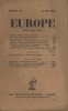 Europe N° 173 : Textes de Thomas Mann - Jean Luc - Paul Jamati - Waldo Frank - Aragon - Joseph Voisin…. EUROPE 
