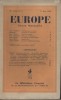 Europe. Revue mensuelle. 1946 N° 3. André Chamson - Vercors - Jean Cayrol - Aragon - Claude Roy…. EUROPE 1946 