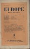 Europe. Revue mensuelle. 1946 N° 4. Robert Debré - Franz Hellens - Aragon - Claude Roy…. EUROPE 1946 