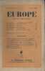 Europe. Revue mensuelle. 1946 N° 4. Robert Debré - Franz Hellens - Aragon - Claude Roy…. EUROPE 1946 