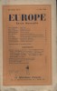 Europe. Revue mensuelle. 1946 N° 5. Claude Aveline - Jean Zay - Jean Marcenac - Aragon - Claude Roy…. EUROPE 1946 