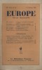 Europe. Revue mensuelle. 1946 N° 10. Henri Wallon - Jean Cassou - Georges Friedmann - Pierre Seghers - Aragon.... EUROPE 1946 