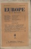 Europe. Revue mensuelle. 1946 N° 12. Claude Aveline - Raymond-A. Dior - Georges Friedmann - Louis Saurel - Aragon - Claude Roy.... EUROPE 1946 