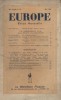 Europe. Revue mensuelle. 1948 N° 29. Pablo Néruda - Correspondance entre Romain Rolland et Jean-Richard Bloch - Pierre Gamarra…. EUROPE 1948 
