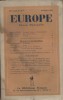 Europe. Revue mensuelle. 1948 N° 35. Claude Aveline - Pablo Néruda - Jean Cassou - André Stil…. EUROPE 1948 